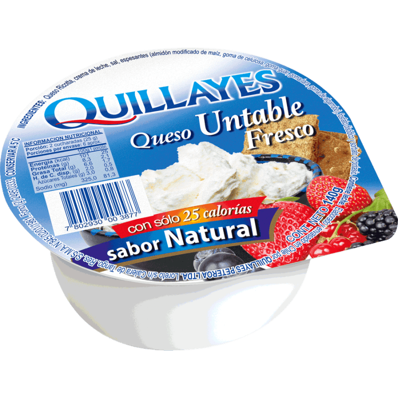 Imagen de Queso Fresco Quillayes Envasado Pote 140 g